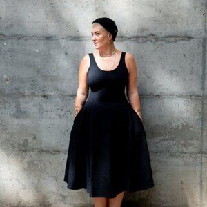 Manners London Asri Api dress in black